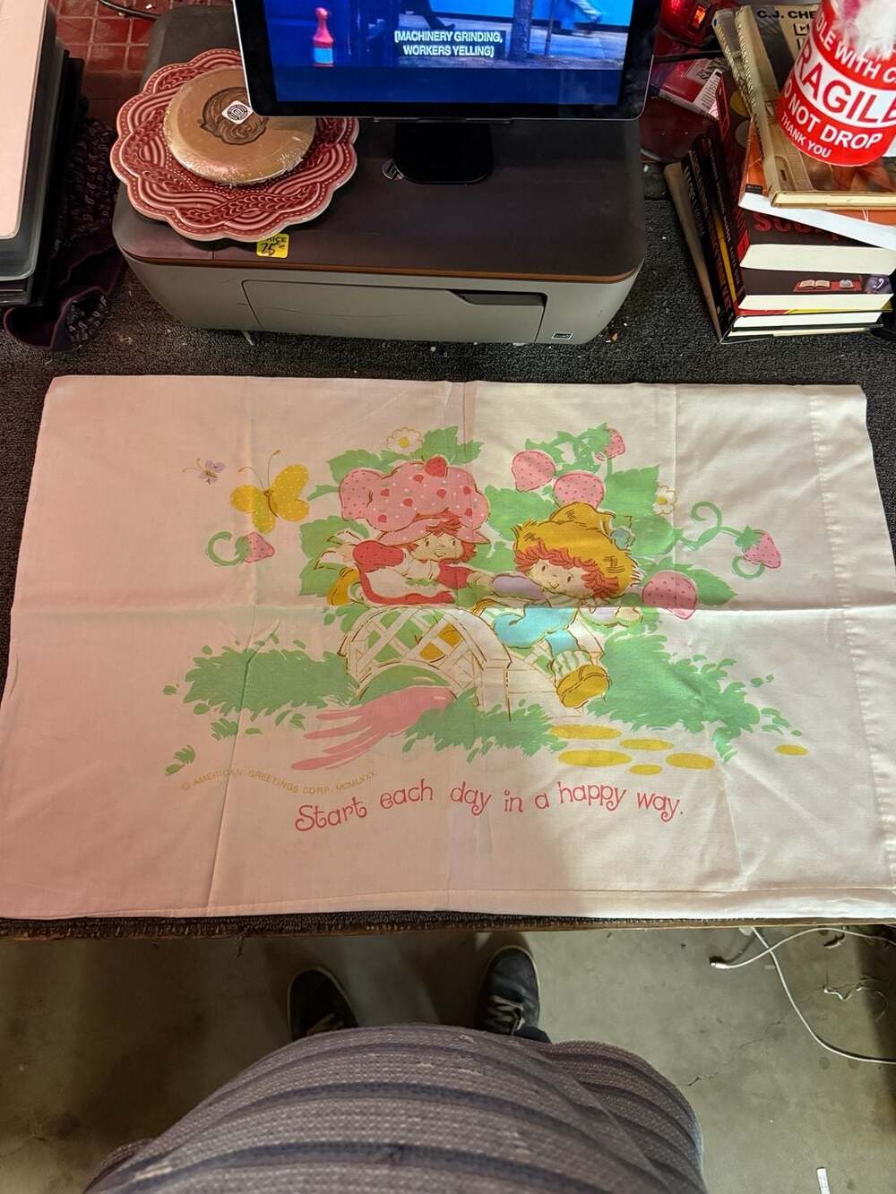 Vintage Strawberry Shortcake Pillow Case Set of 2 - Picture 5 of 7